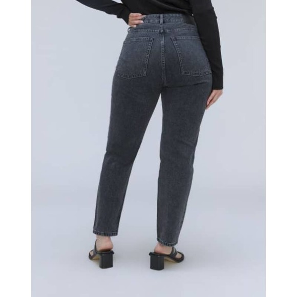 Everlane The Curvy '90s Cheeky® Jean Washed Black Straight Leg 31 - Picture 2 of 14